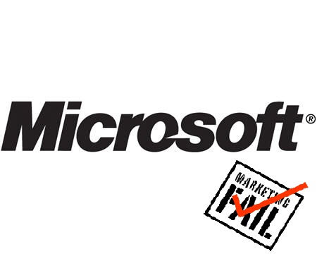 Microsoft marketing fail