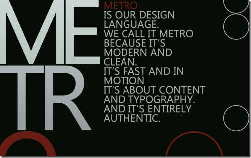 Metro Design Language